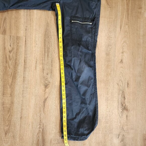 Y2K GAP 100% Cotton Insulated Straight Leg Cargo Pants Grey Gorpcore Casual Sz S - Picture 7 of 11